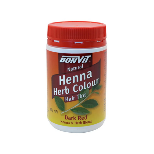 Bonvit Natural Hair Tint Henna Herb Colour (Henna & Herb Blend) Dark Red