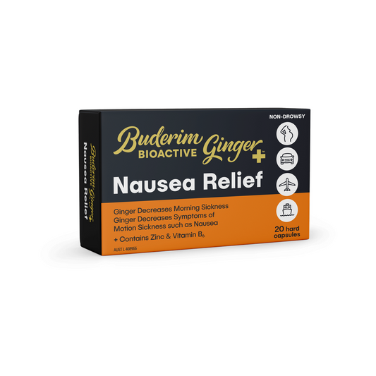 Buderim Ginger Bioactive + Nausea Relief