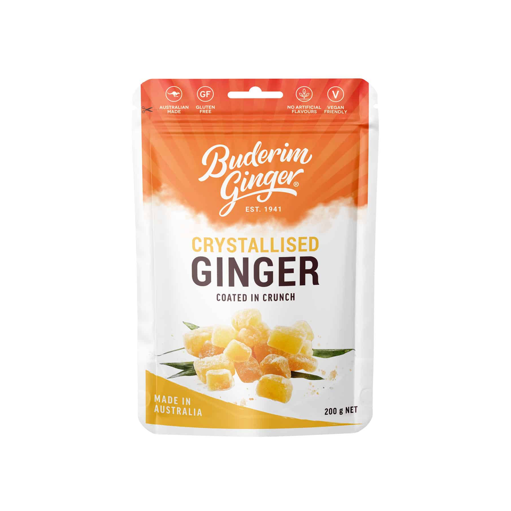 Buderim Ginger Crystallised Ginger Coated in Crunch