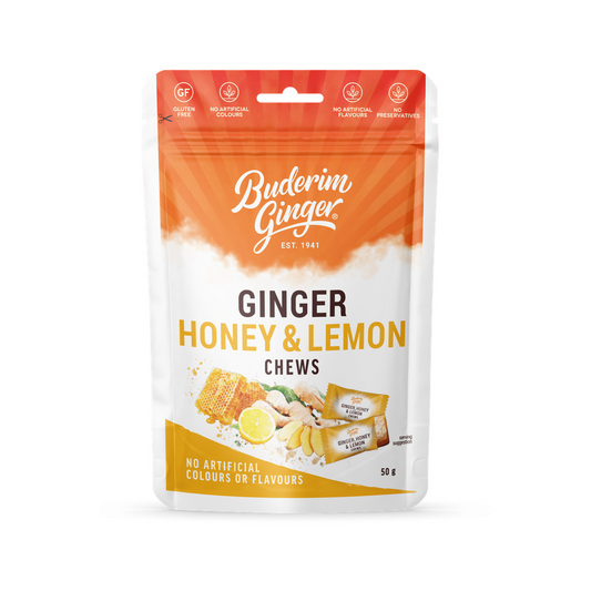 Buderim Ginger Ginger Honey & Lemon Chews