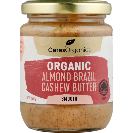 Ceres Organics Almond Brazil Cashew Butter Smooth