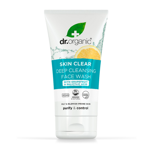 Dr Organic Deep Pore Cleansing Face Wash Skin Clear
