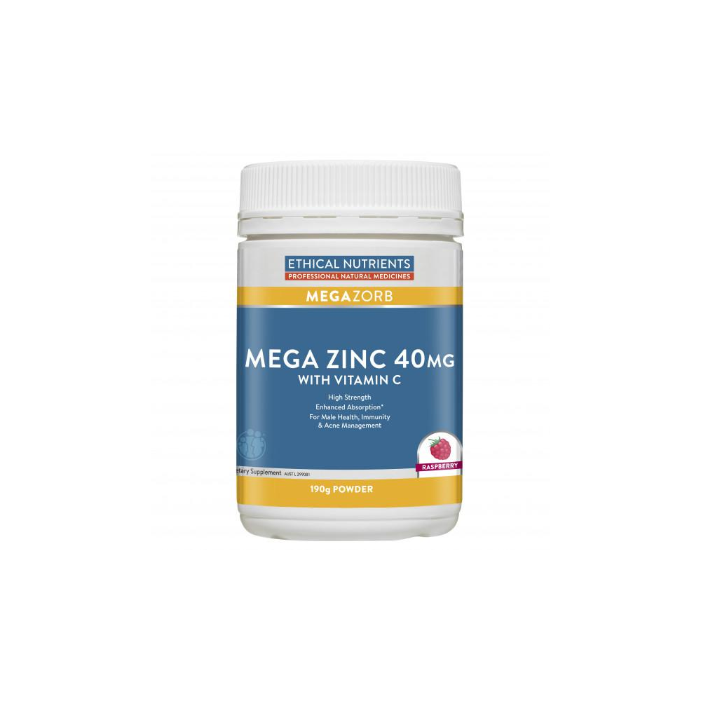 Ethical Nutrients Mega Zinc 40mg Powder