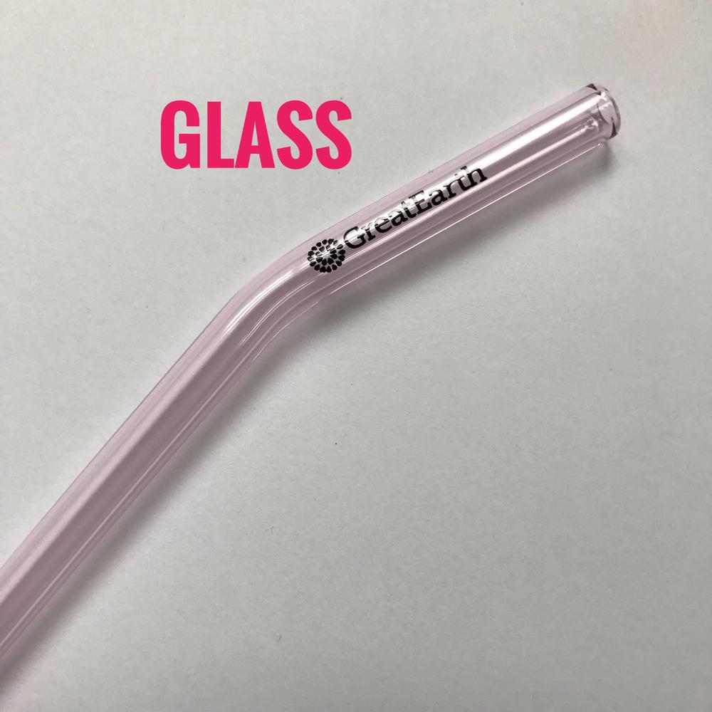 GE 8mm Glass Straw Bent