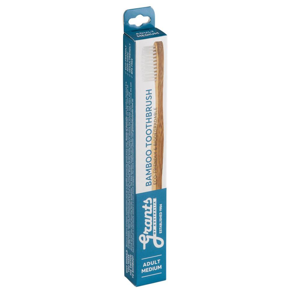 Grant's Toothbrush Adult Bamboo - Medium