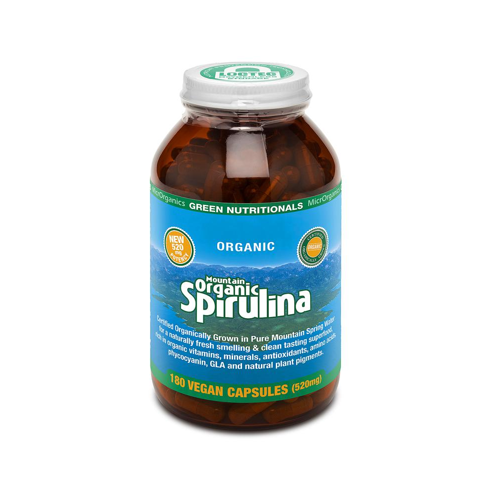 Green Nutritionals Mountain Organic Spirulina (520mg)