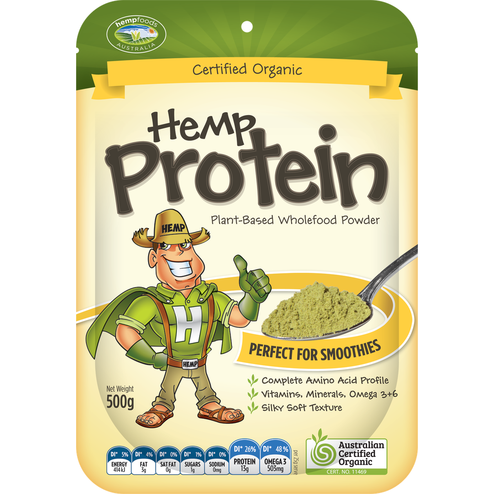 Hemp foods Australia Organic Hemp Gold Protein Contains Omega 3, 6 & 9