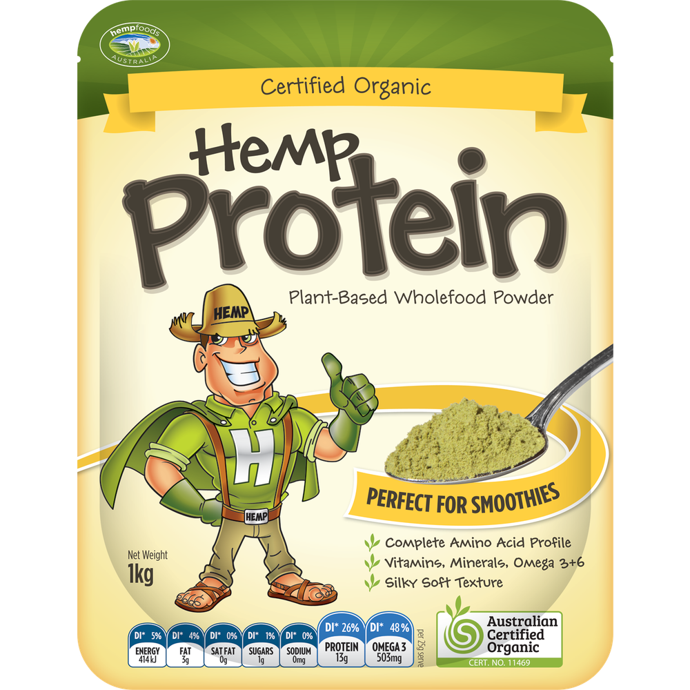Hemp foods Australia Organic Hemp Gold Protein Contains Omega 3, 6 & 9