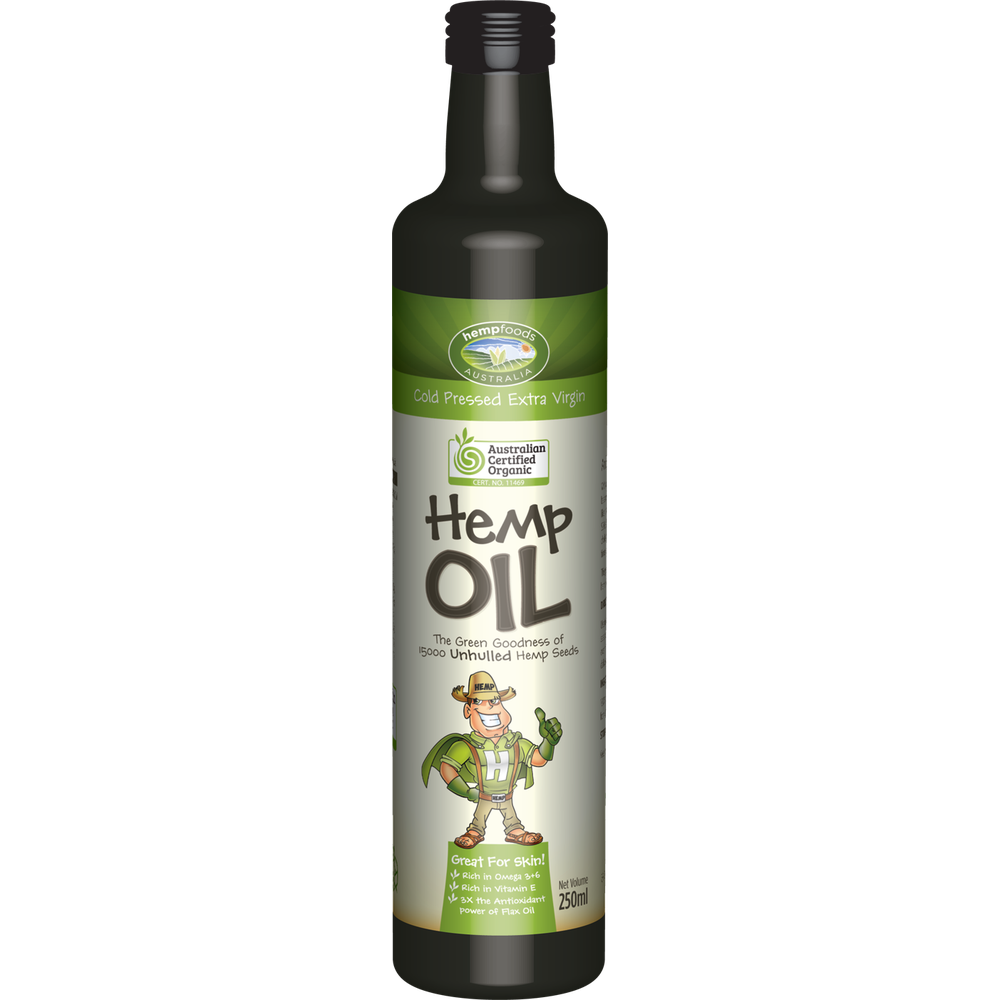 Hemp foods Australia Organic Hemp Gold Seed Oil Contains Omega 3, 6 & 9
