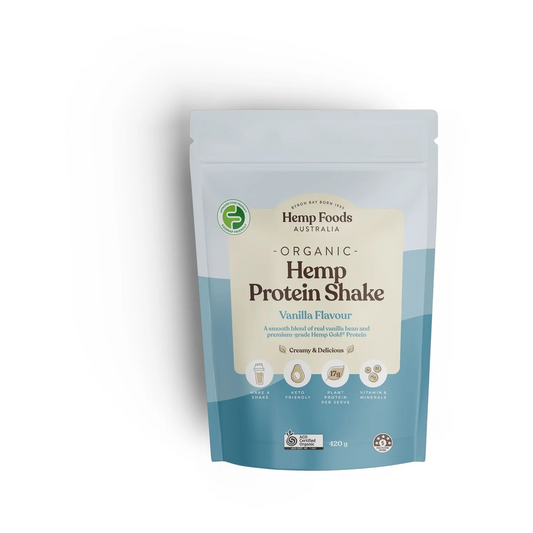 Hemp foods Australia Organic Hemp Protein Vanilla