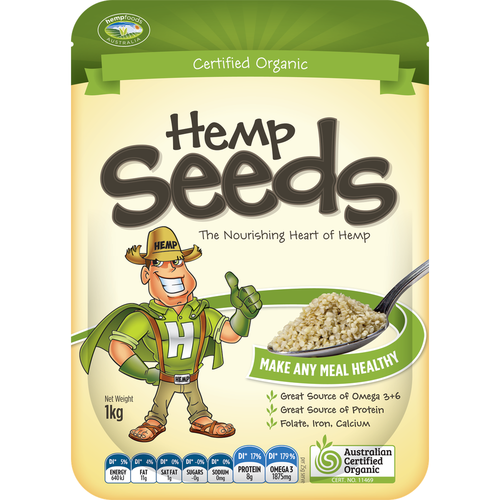 Hemp foods Australia Organic Hemp Seeds Hulled