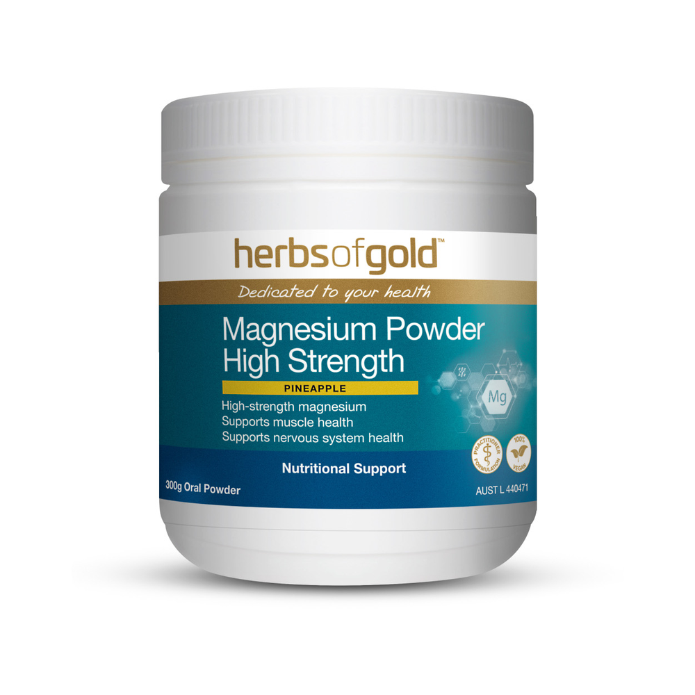 Herbs of Gold Magnesium Powder High Strength
