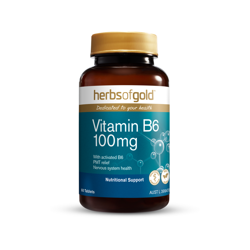 Herbs of Gold Vitamin B6 100mg