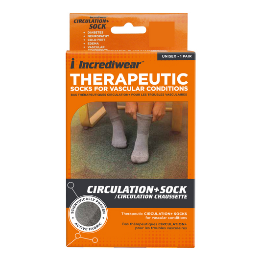 Incrediwear Circulation+ Socks - Large - Grey | E506