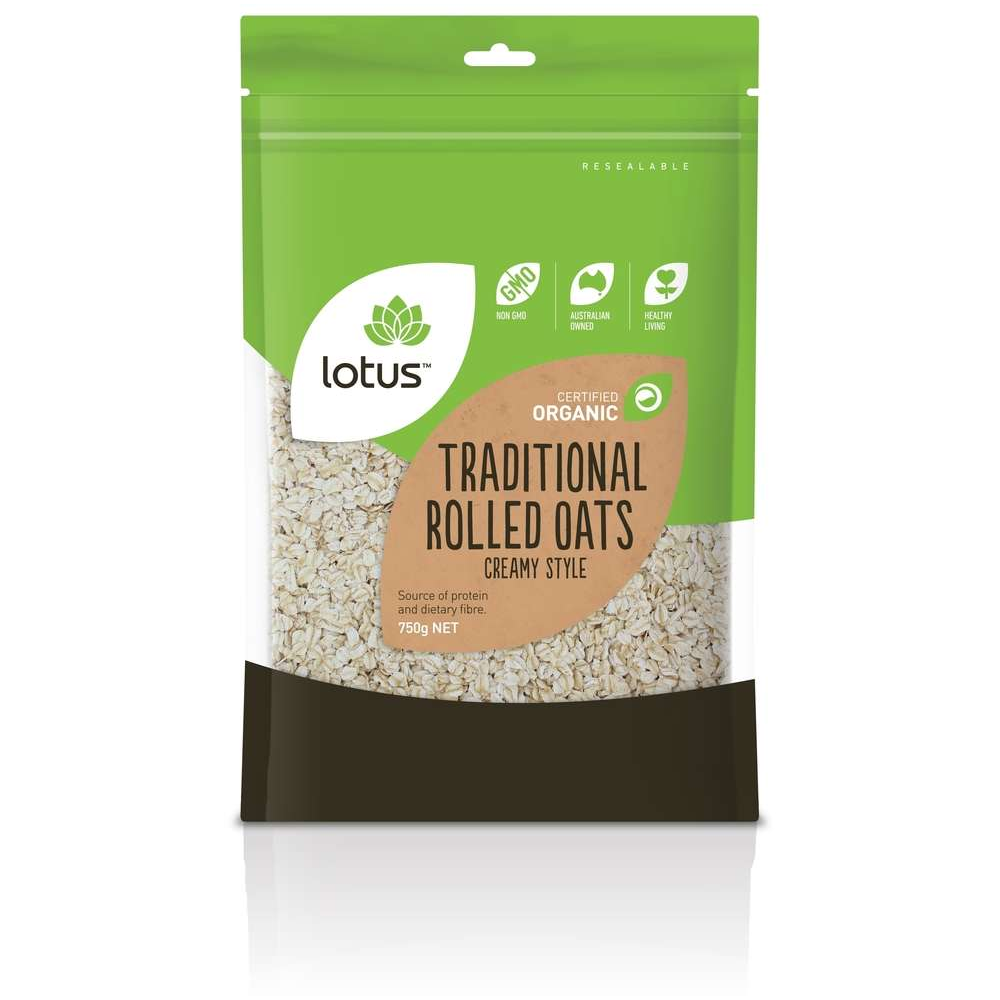 Lotus Foods Oats Traditional Rolled Creamy Style Organic