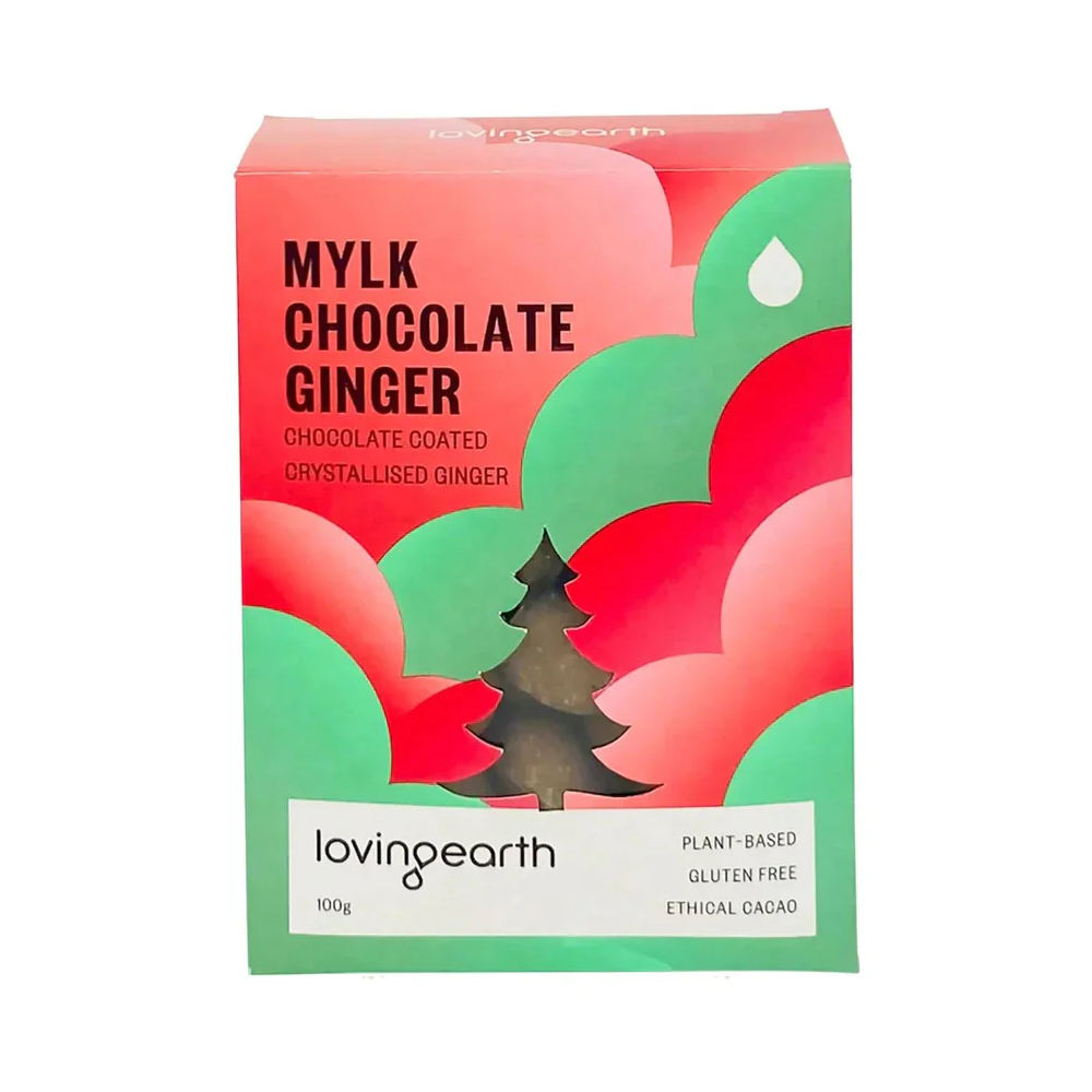 Loving Earth Mylk Chocolate Ginger Coated Crystalised Ginger