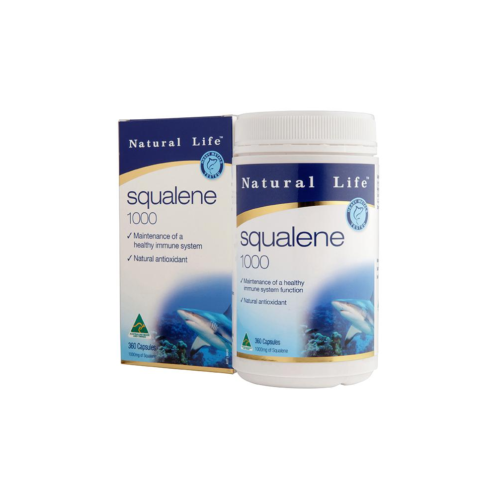 Natural Life Squalene 1000mg 360 Capsules