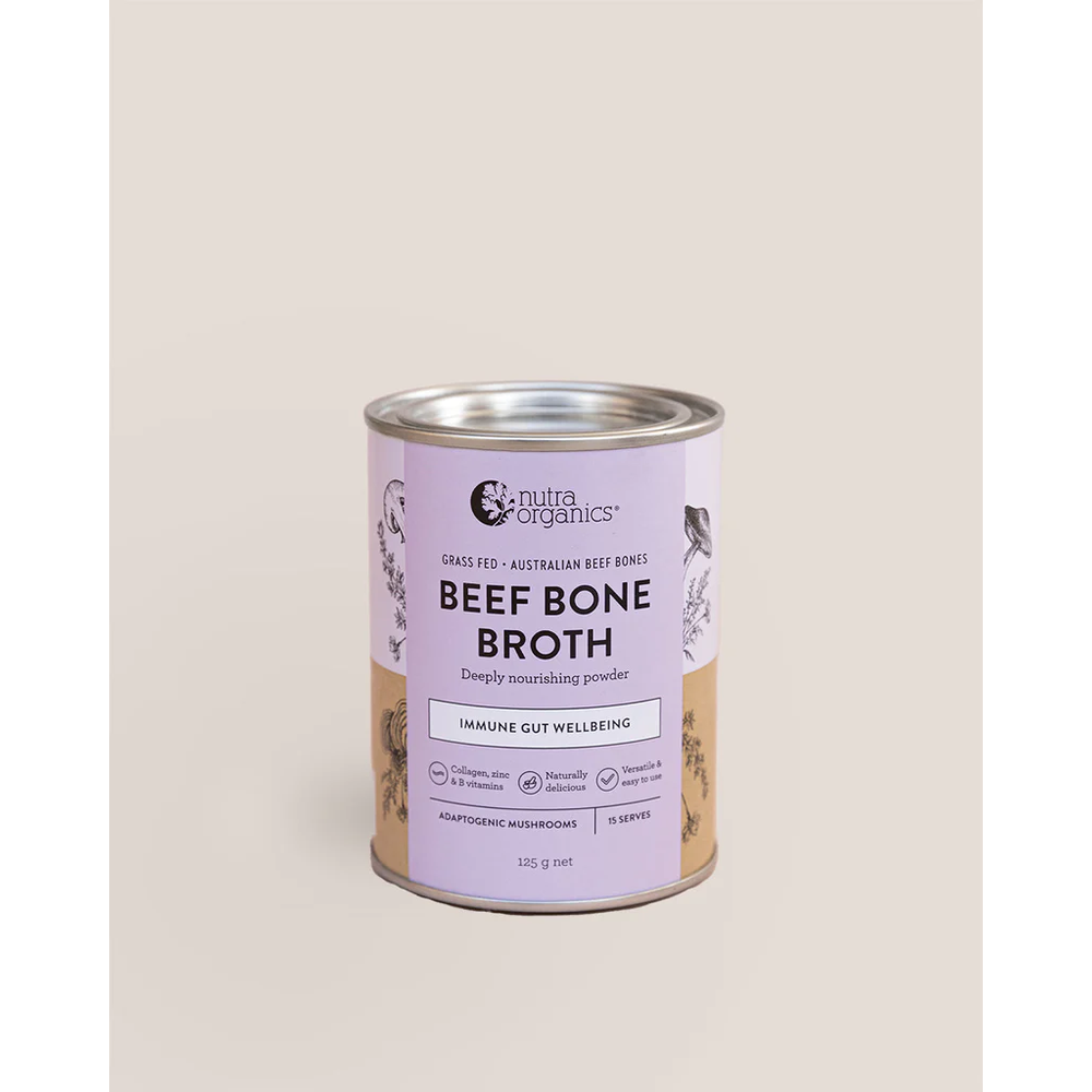 NutraOrganics Beef Bone Broth Powder Adaptogenic Mushroom