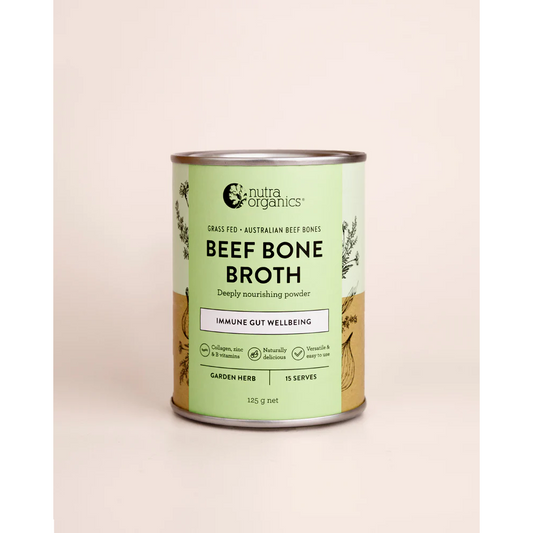 NutraOrganics Beef Bone Broth Powder Garden Herb