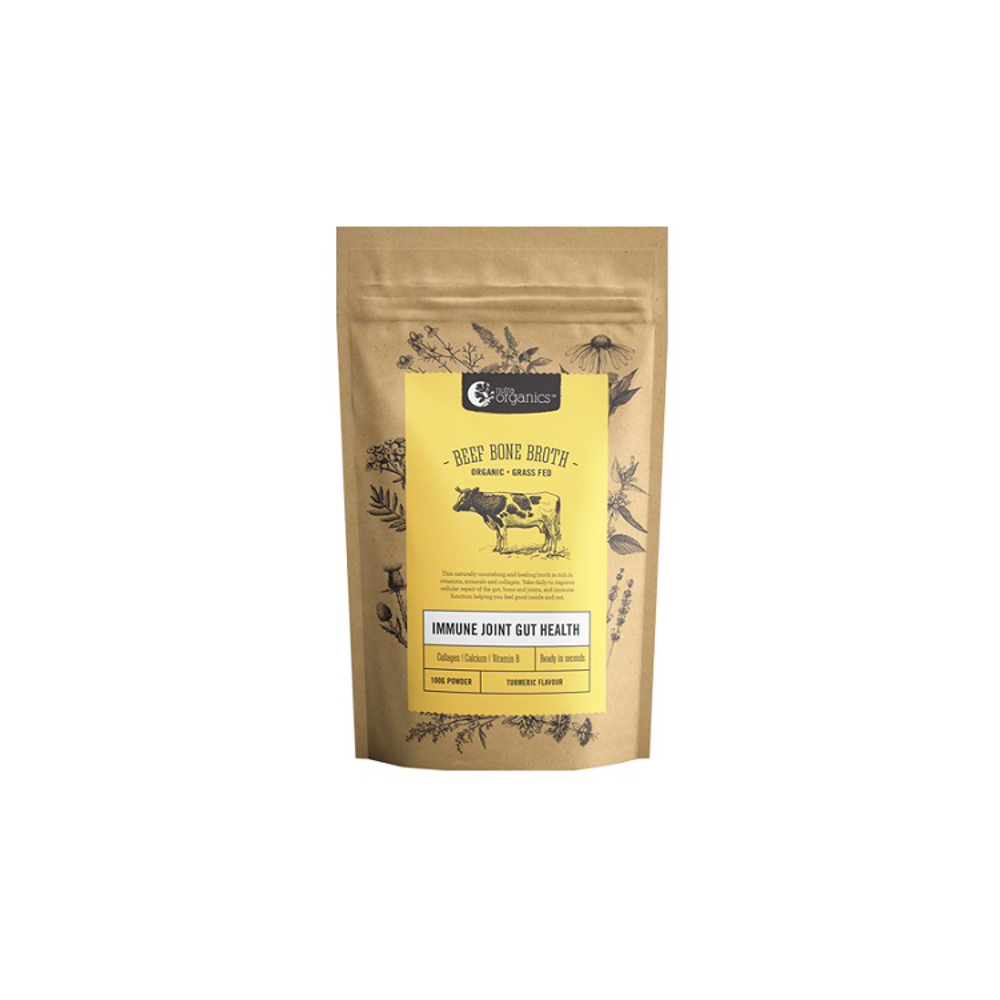 NutraOrganics Beef Bone Broth Powder Turmeric