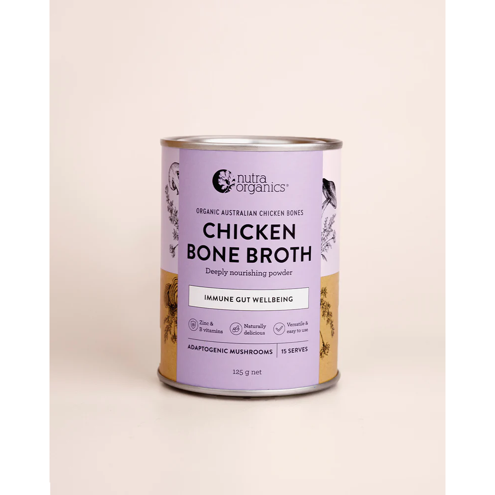 NutraOrganics Chicken Bone Broth Powder Adaptogenic Mushroom