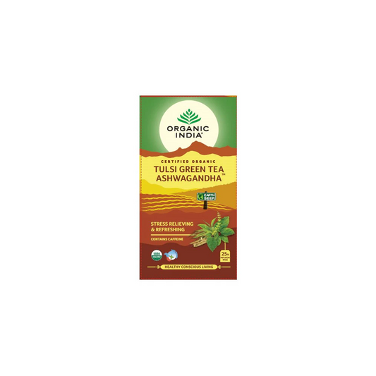 Organic India Tulsi Green Tea Ashwagandha