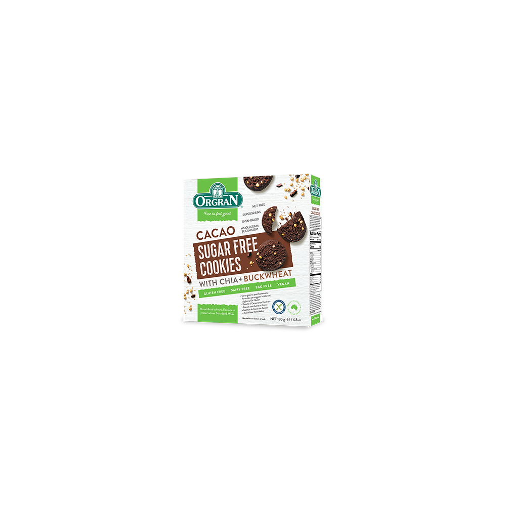 Orgran Sugar Free Cacao Cookies