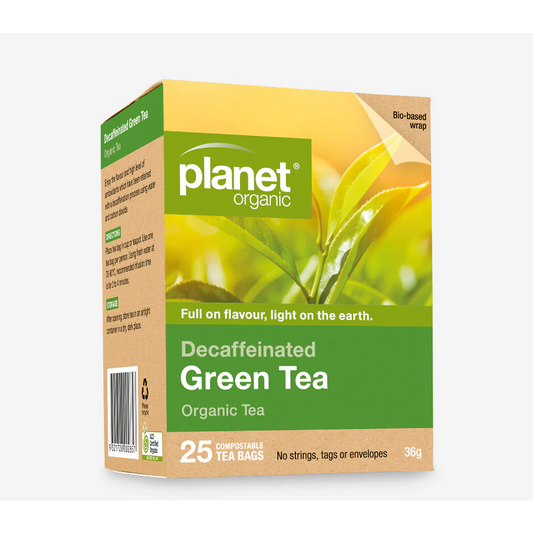 Planet Organic Co Tea Decaffeinated Green