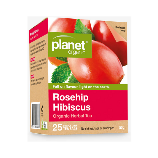 Planet Organic Co Tea Rosehip & Hibiscus Herbal