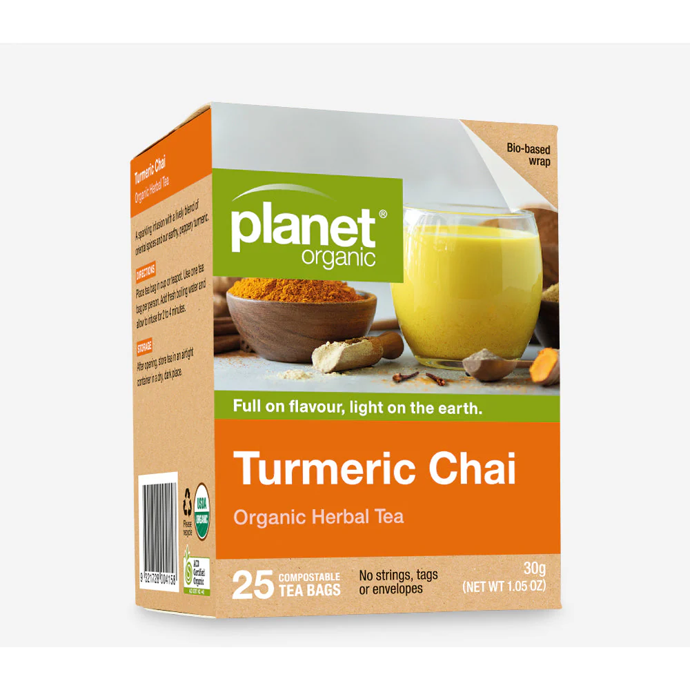 Planet Organic Co Tea Turmeric Chai