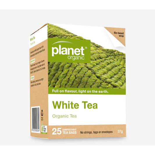 Planet Organic Co Tea White 25 Teabags