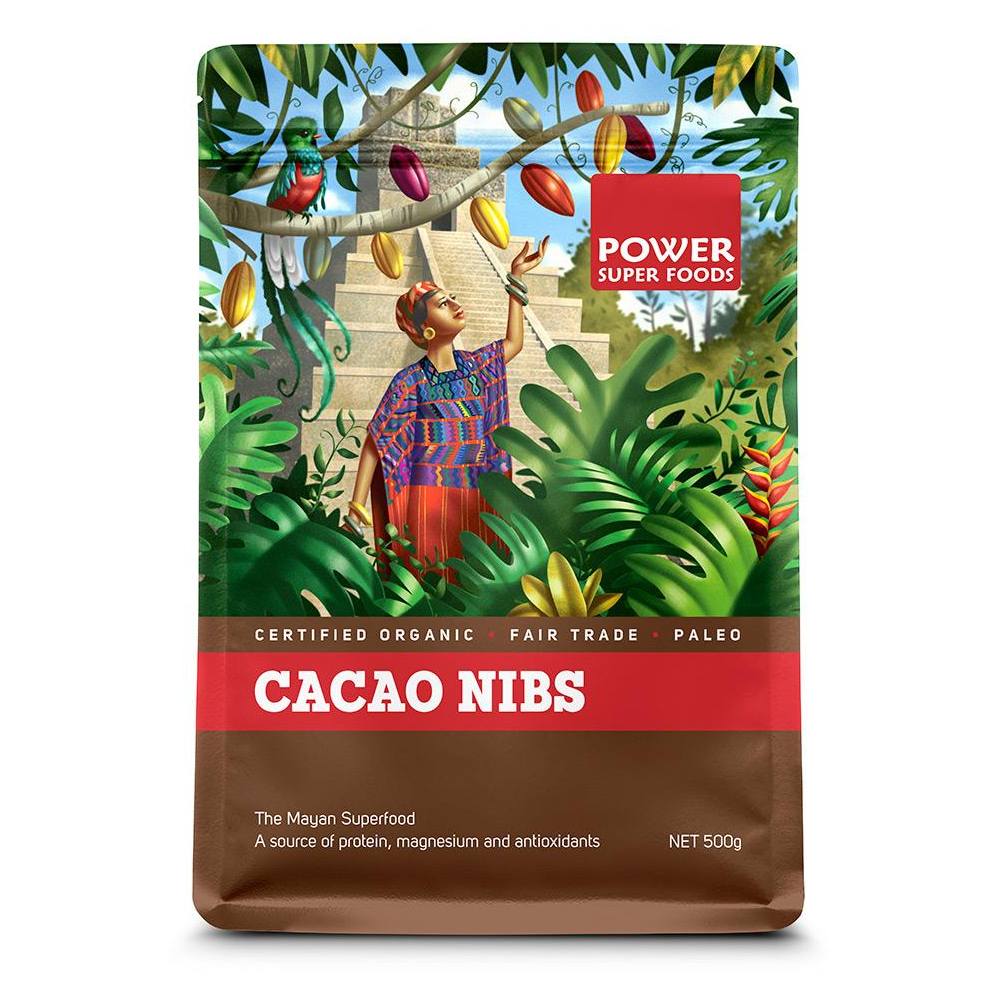 Power Super Foods Cacao Nibs - Origin