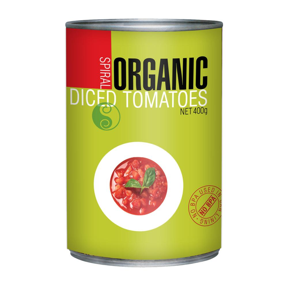 Spiral Foods Diced Tomato Gluten Free