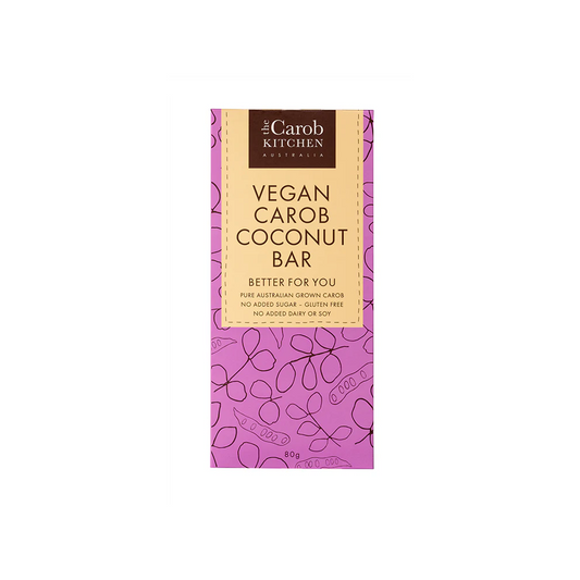 The Carob Kitchen Vegan Carob Coconut Bar