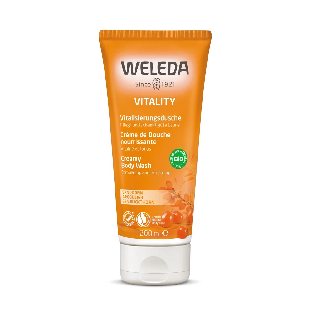 Weleda Bath & Shower Care; Vitality Body Wash Sea Buckthorn