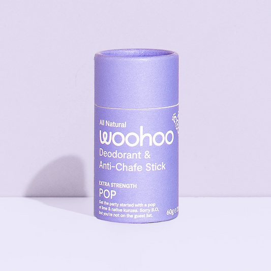Woohoo Deodorant & Anti-Chafe Stick Pop (Extra Strength)