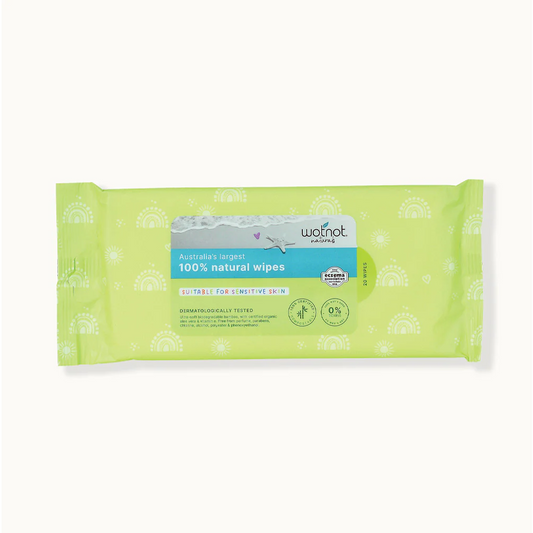 Wotnot 100% Natural Wipes (Soft Pack Travel Case Refill)
