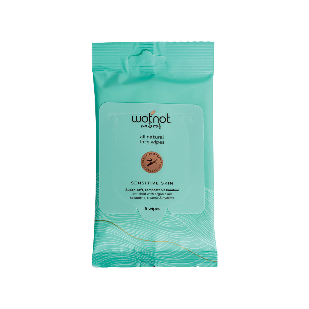 Wotnot All Natural Face Wipes Sensitive