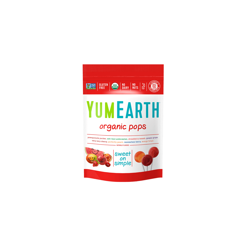 Yummy Earth Organic Lollipops Bags Assorted Fruit 14 Pieces