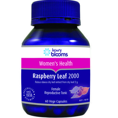 Henry Blooms Rasberry Leaf 2000mg