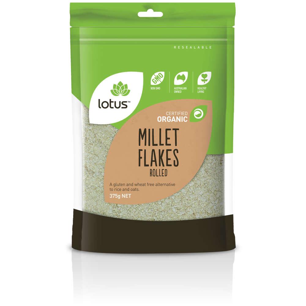 Lotus Foods Millet Flakes Rolled Organic