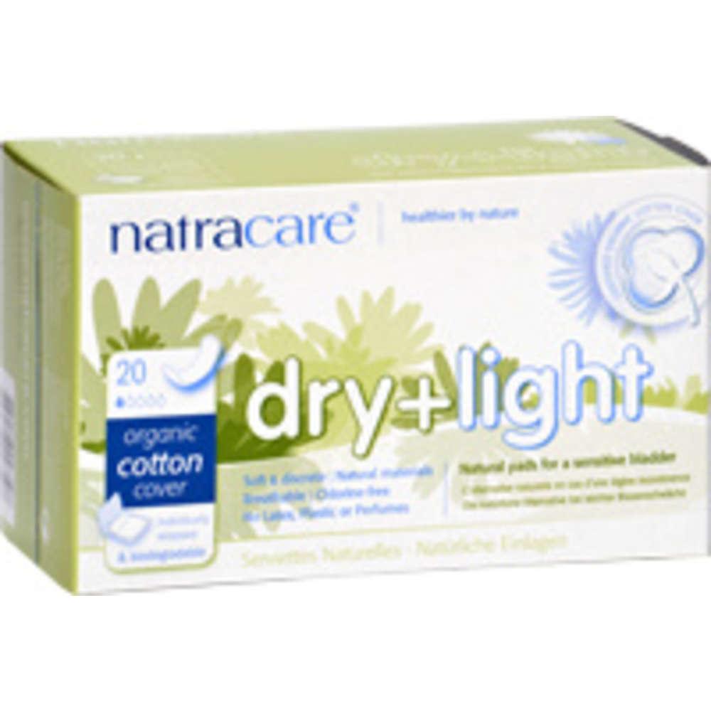 Natracare Pads Dry &amp; Light Incontinence Organic Cotton