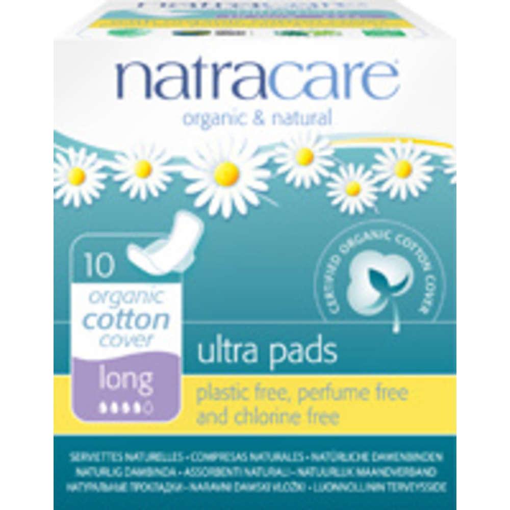Natracare Ultra Pads Long with Wings Organic Cotton