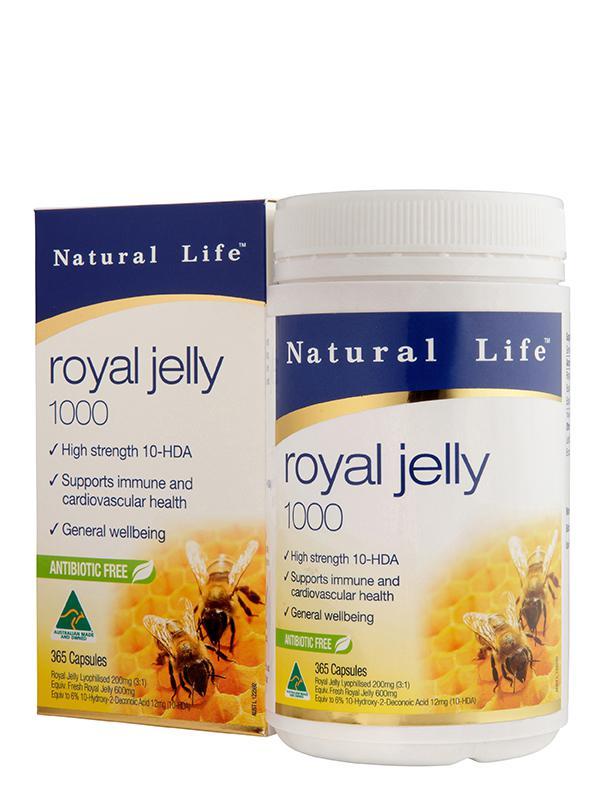 Natural Life Royal Jelly 1000mg 1.2% HDA