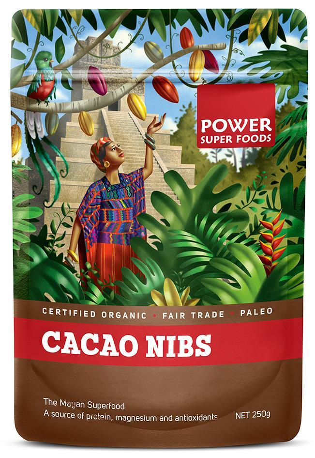 Power Super Foods Cacao Nibs - Origin