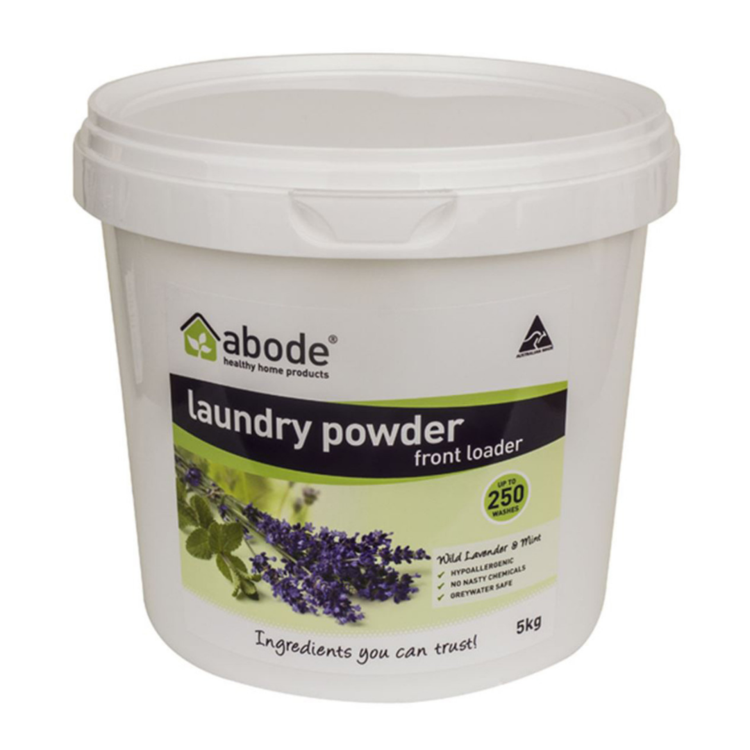 Abode Laundry Powder (Front &amp; Top Loader) Wild Lavender &amp; Mint Bucket