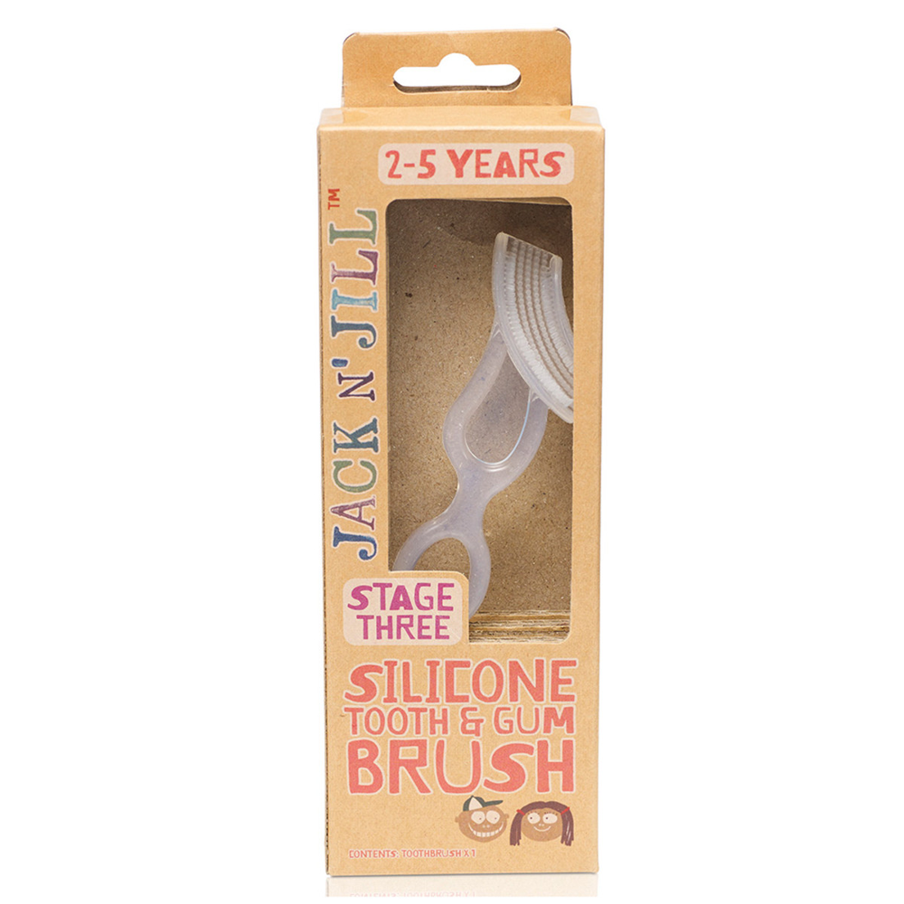Jack n' Jill Silicone Tooth &amp; Gum Brush Stage-3 (2-5 years)