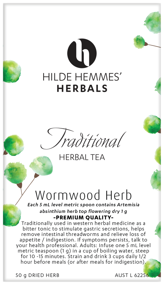 Hilde Hemmes Tea Wormwood Herb Loose Leaf