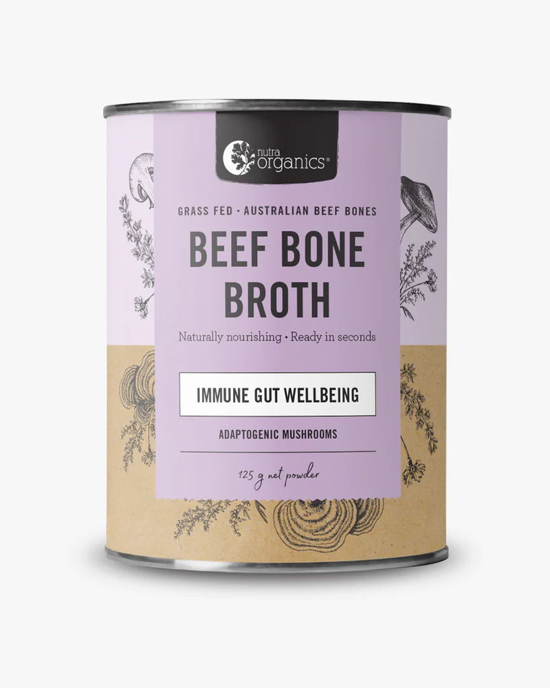 NutraOrganics Beef Bone Broth Powder Adaptogenic Mushroom
