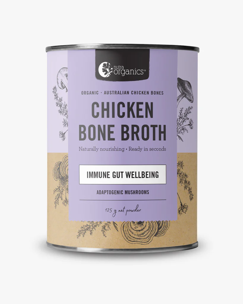 NutraOrganics Chicken Bone Broth Powder Adaptogenic Mushroom